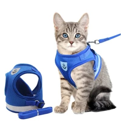 Reflective Cat Harness and Leash | Adjustable, Safe for Night Walks 4