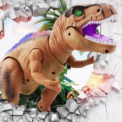 Remote Control Dinosaur Toy | Walking, Roaring, LED Light Effects 2