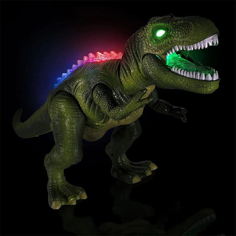 Remote Control Dinosaur Toy | Walking, Roaring, LED Light Effects 4