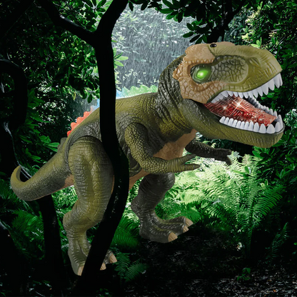Remote Control Dinosaur Toy | Walking, Roaring, LED Light Effects 5