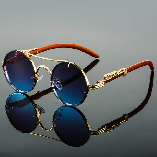 Retro Round Sunglasses | UV 400 Polarized Lenses with Vintage Charm 0