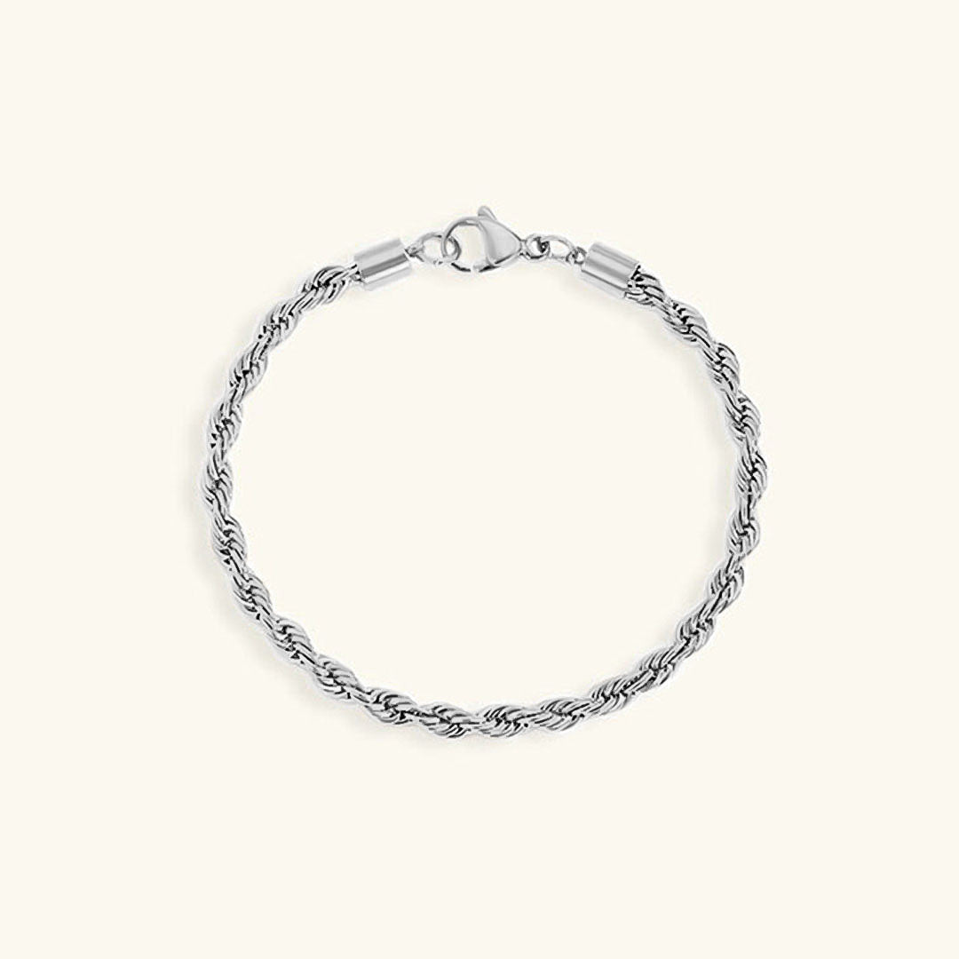 Rope Chain Bracelet | 18K Gold Plated Hypoallergenic Design 5
