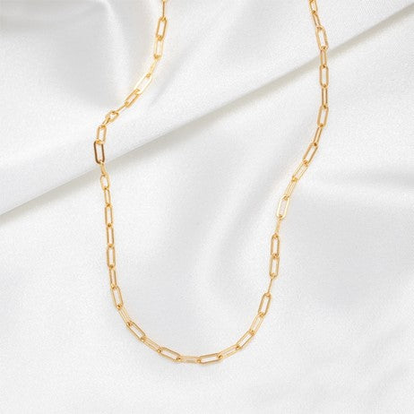 Rope Link Necklace | Adjustable 18K Gold Plated Stainless Steel 4