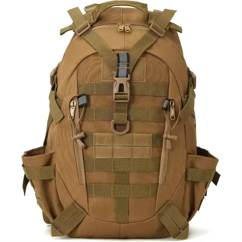 RuggedGear | 40L Tactical Backpack with Waterproof Nylon Design | Versatile Storage for Outdoor Adventures 0
