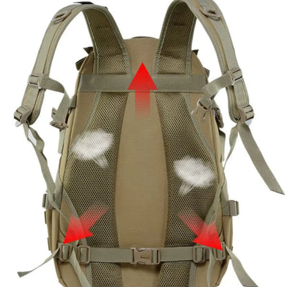 RuggedGear | 40L Tactical Backpack with Waterproof Nylon Design | Versatile Storage for Outdoor Adventures 3