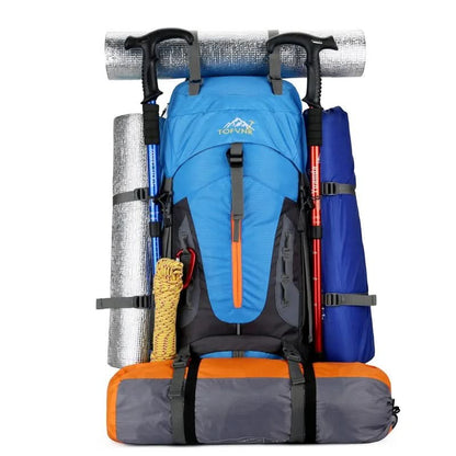 Rugged Gear | 70L Waterproof Travel Backpack with Tactical Design | Smart Organization for Outdoor Adventures 8