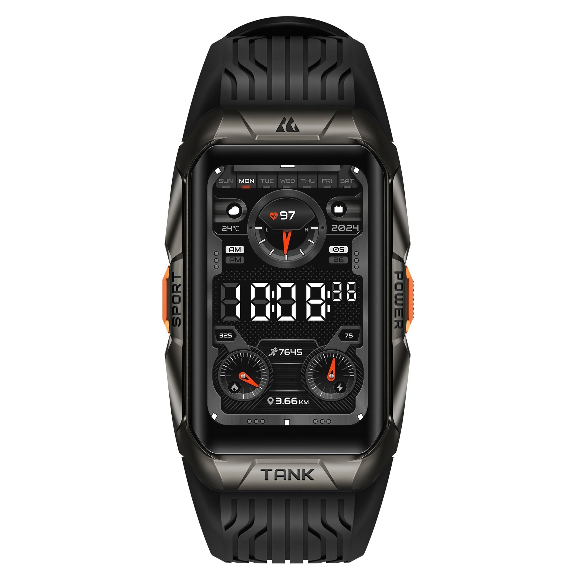 Rugged Smartwatch | Waterproof with 1.64 AMOLED Display and Military Durability 5
