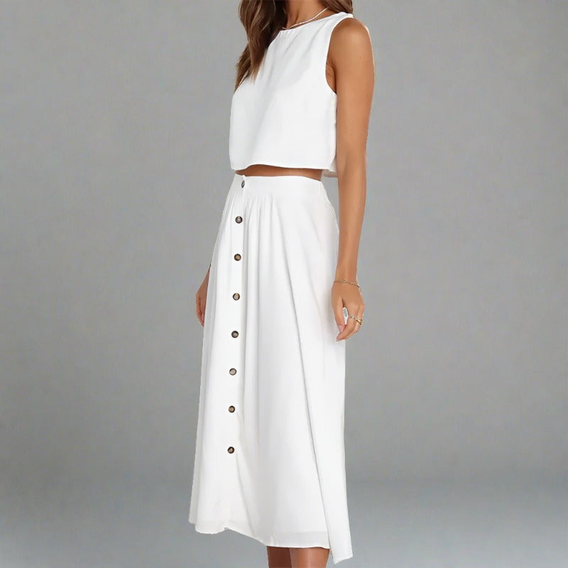 TALA | Solid Color Two Piece Summer Set