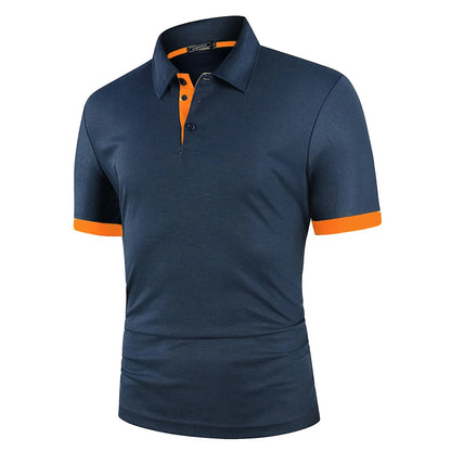 Lightweight Two-Toned Anti-Pill Soft Golf Polo
