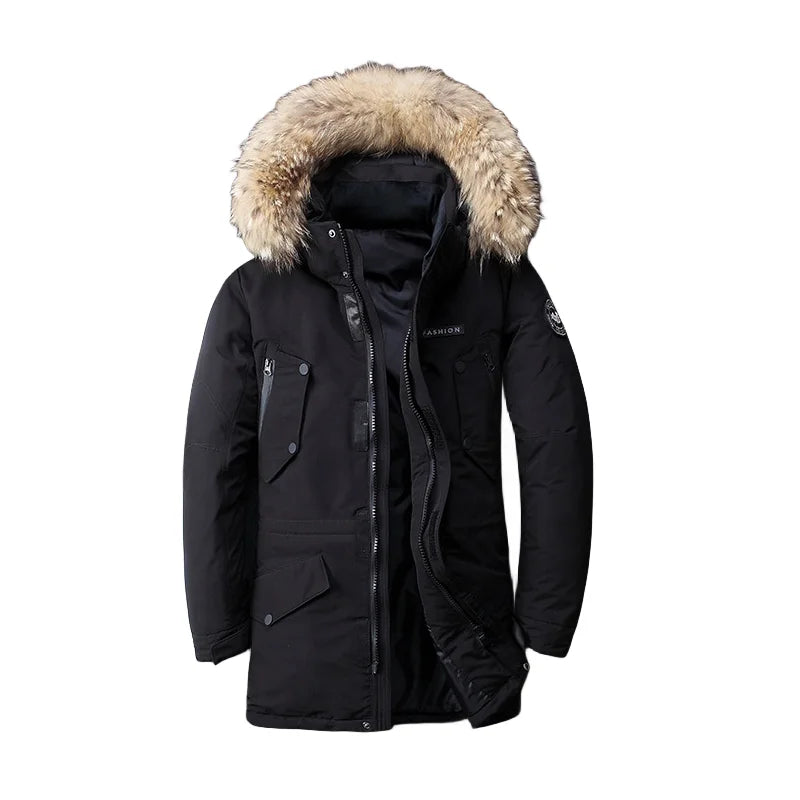 ASHER | Mid Hooded Winter Jacket