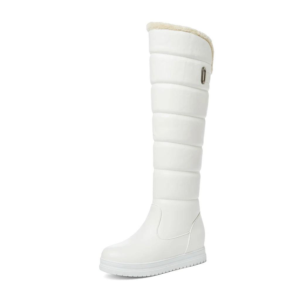 AUBREY | Knee-High Eco-Leather Winter Boots