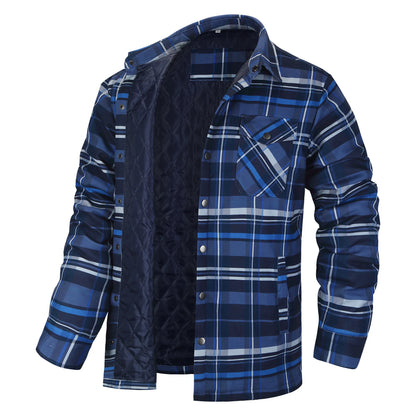 Insulated Plaid Shirt Jacket | DEAN