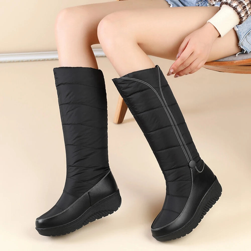 NIA | Knee-High Puffer Winter Boots