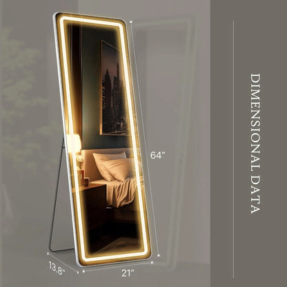 Full Length Dimming LED Mirror