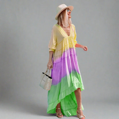 MONICA | Chiffon Gradient Summer Dress