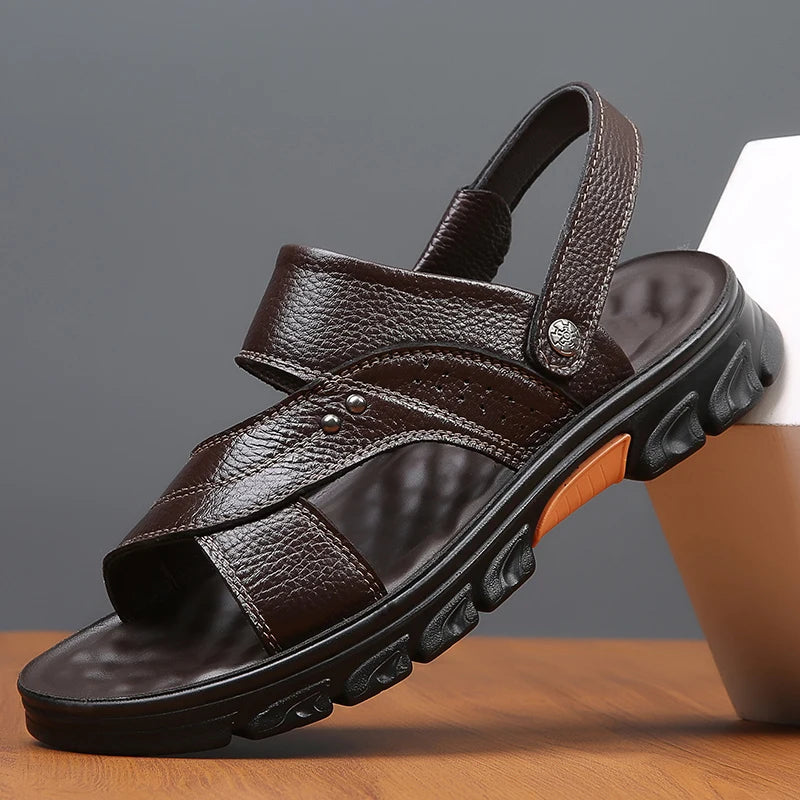 IKE | Massage Sole Leather Sandals