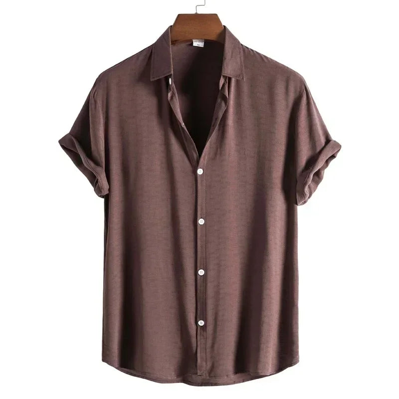 LUCIAN | Lapel Short Sleeve Shirts