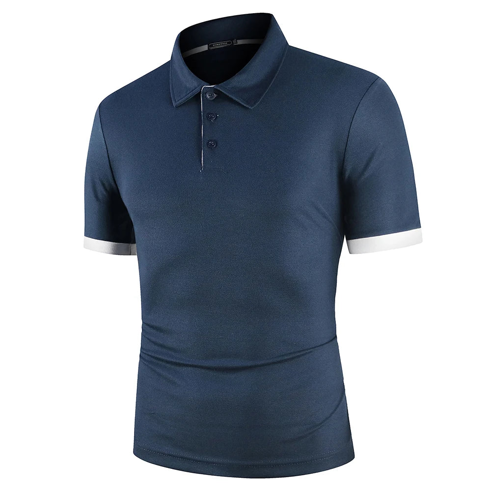 Lightweight Two-Toned Anti-Pill Soft Golf Polo