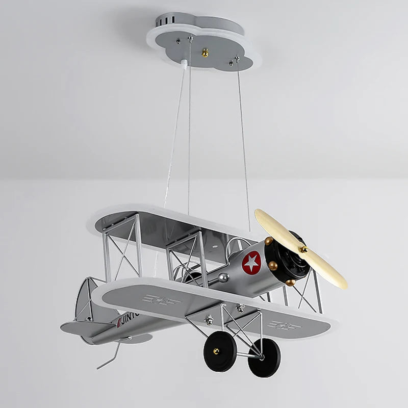 Kids Retro Airplane Pendant Lamp