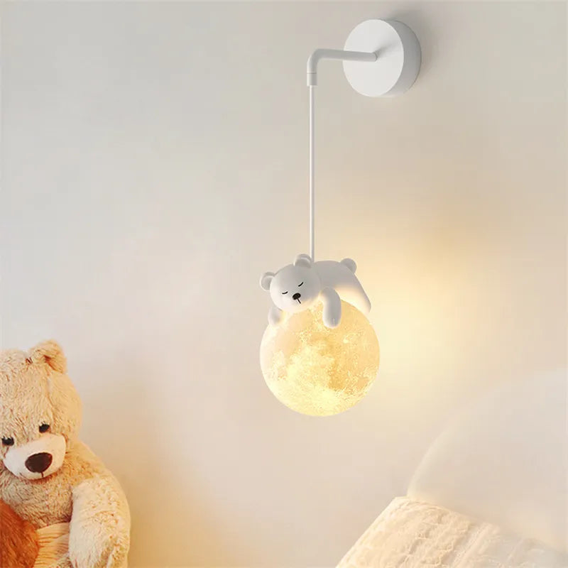 Bear & Bunny Pendant Moon Light