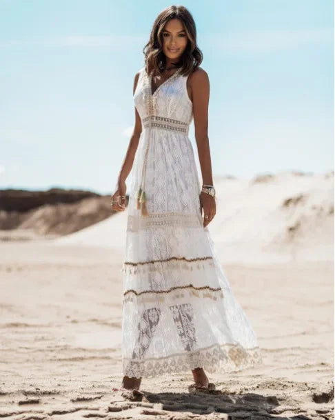 ELENI | Lace Beach Dress