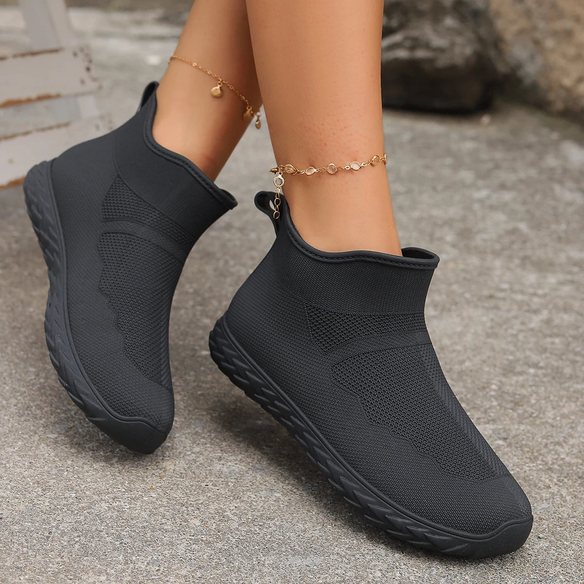 Sock Style Waterproof Boots