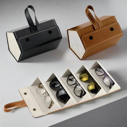 Foldable Multi-Slot Sunglasses Organizer