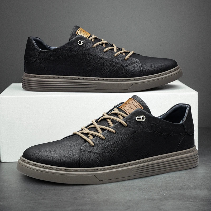 HUDSON | Leather Casual Sneakers