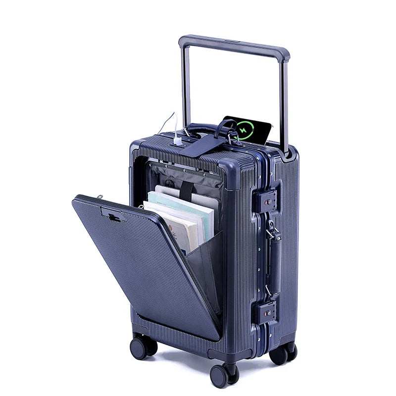 Multi-Function Carry-on Suitcase