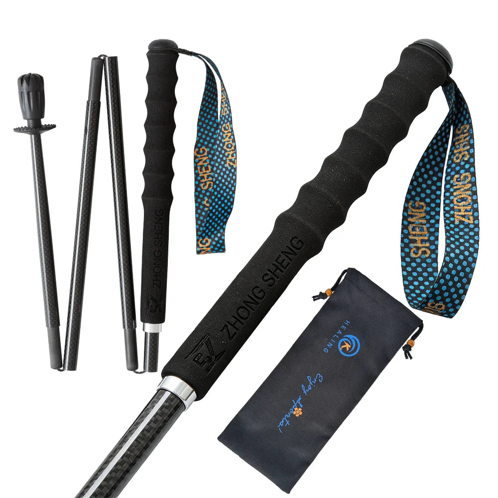 Carbon Fiber Hiking Poles Telescopic 2 Pack Lightweight