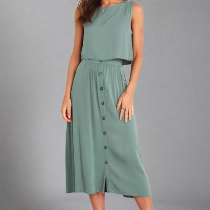 TALA | Solid Color Two Piece Summer Set