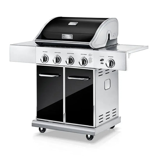 Parrilla de gas propano XMSJ HeavyDuty de 5 quemadores con encendido electrónico
