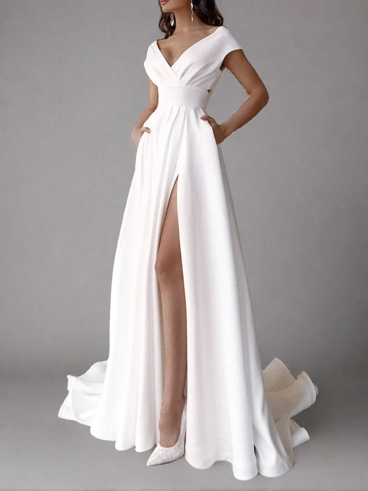 ALANA | Ruffled Long Evening Dress