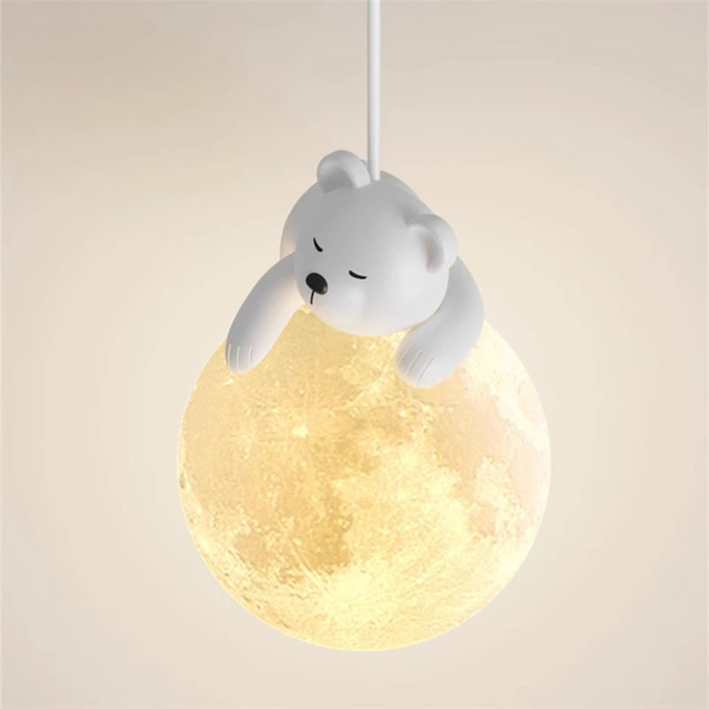 Bear & Bunny Pendant Moon Light