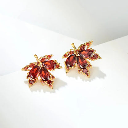 FEUILLE D'ÉRABLE | Red Maple Leaf Studs