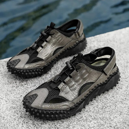 ACE | Echt lederen wandelsandalen