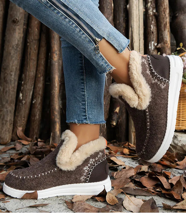 VIE | Chaussures d'hiver en fausse fourrure