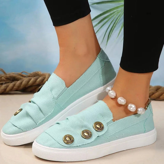 DAISY | Slip-on-Loafer mit Knopfleiste