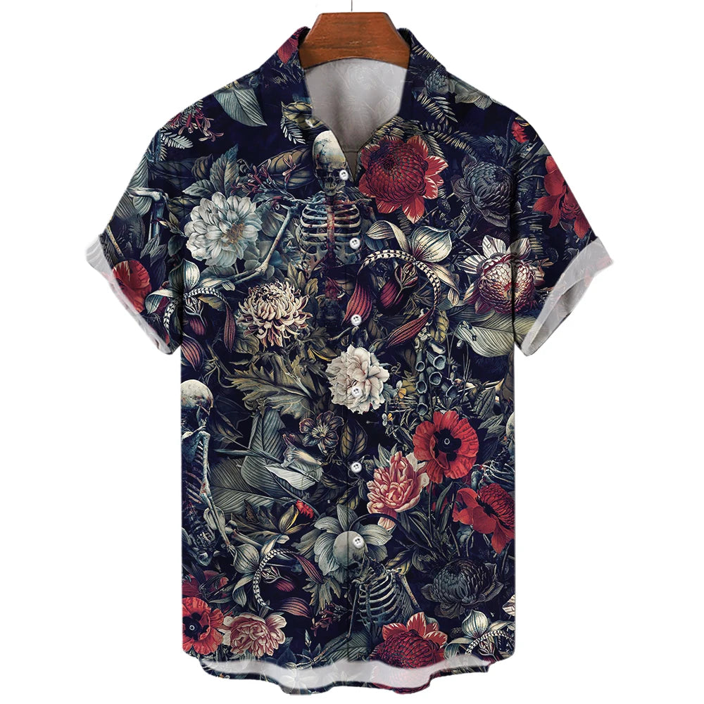 FINN | Hawaiian Retro Skull Shirt