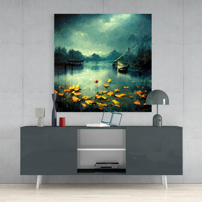 Podzimní skleněné nástěnné umění || Kolekce designérů
