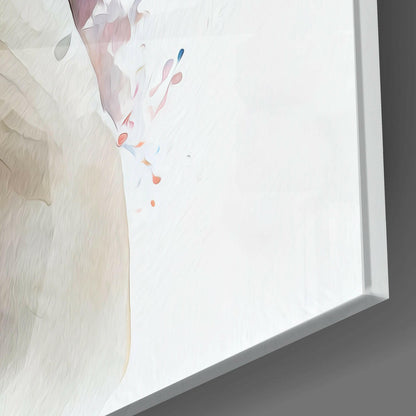 Décoration murale en verre à l’aquarelle douce représentant un bouledogue bringé