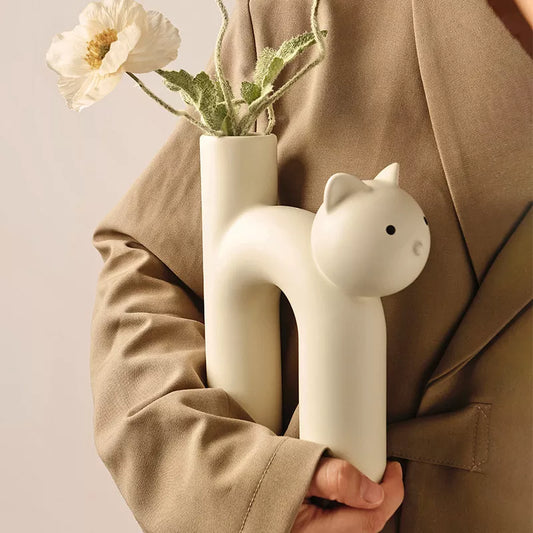 Adorable Cat Vase