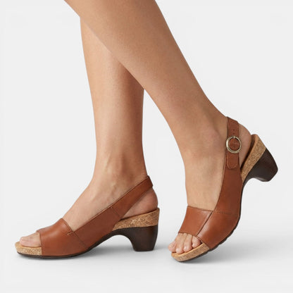 Sandals For Women | Supportive Block Heel With Peep-Toe Design 5