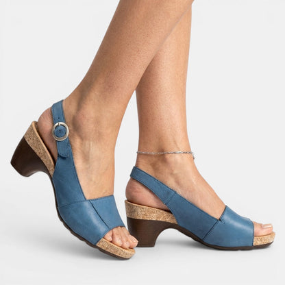 Sandals For Women | Supportive Block Heel With Peep-Toe Design 7
