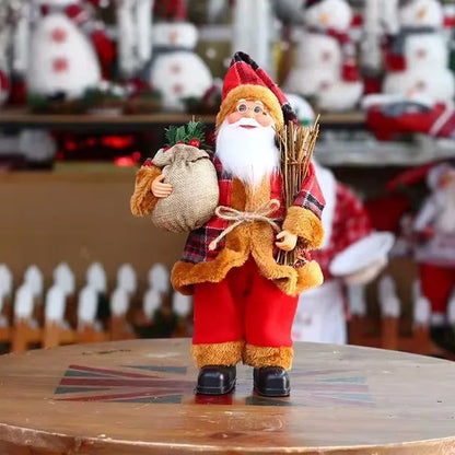 Santa Claus Decoration | Festive Figure with Gift Bag for Christmas 8