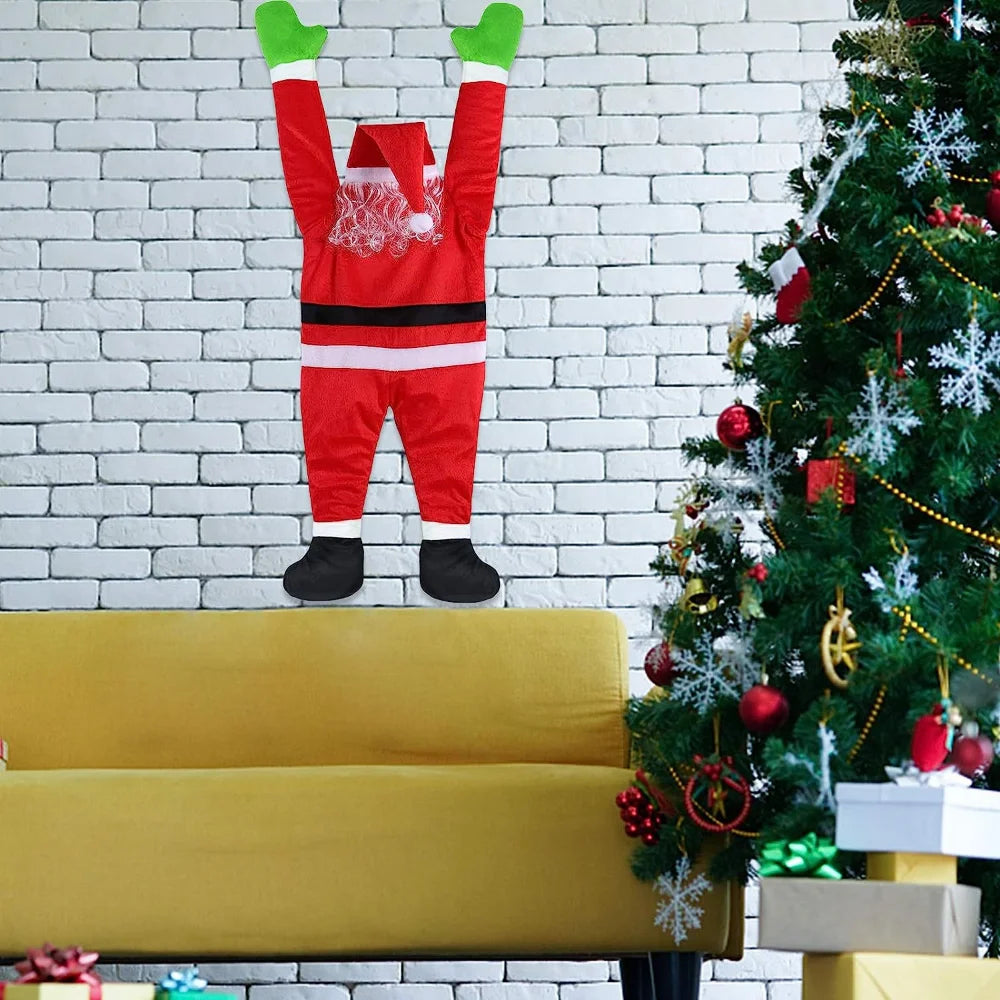 Santa Hanging Decoration | Plush Holiday Decor for Festive Cheer 4