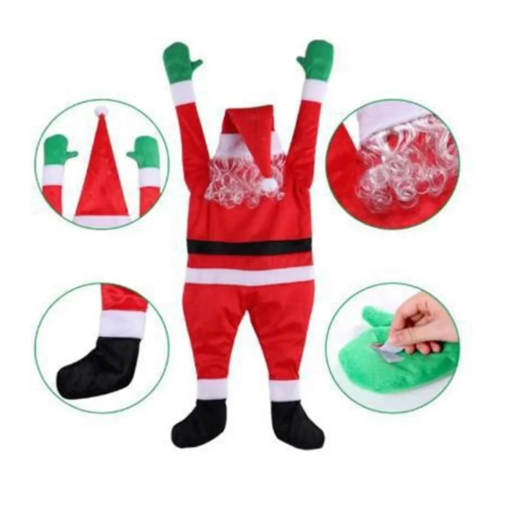 Santa Hanging Decoration | Plush Holiday Decor for Festive Cheer 6