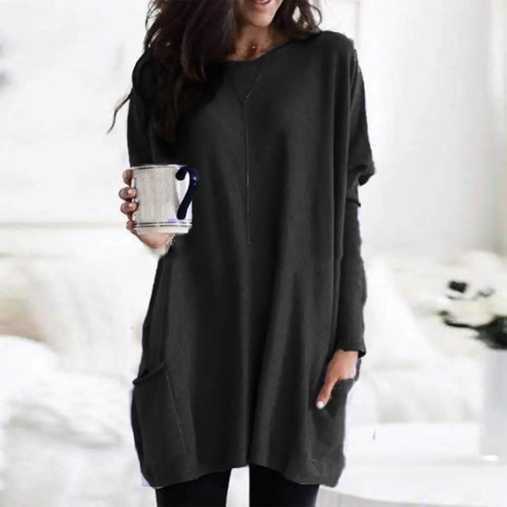 TAYLOR | O-Neck Tunic with Pockets