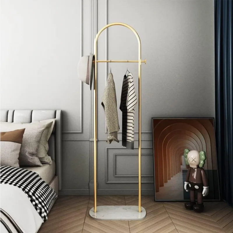 Marble Base Gold Coat Rack