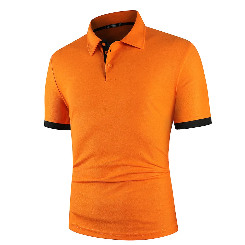 Lightweight Two-Toned Anti-Pill Soft Golf Polo
